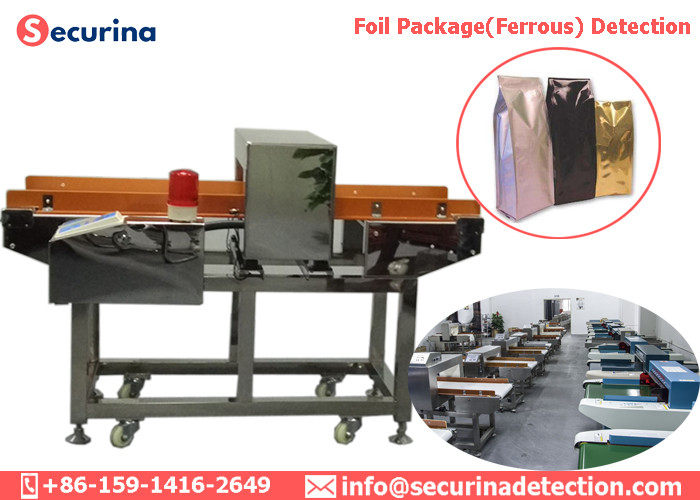 Food Processing Industry High Precision Metal Detector Machine With Data Logging