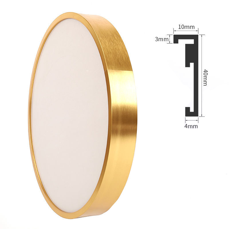Round Wall Extrusion Aluminium Mirror Frame For Bathrooms Decoration