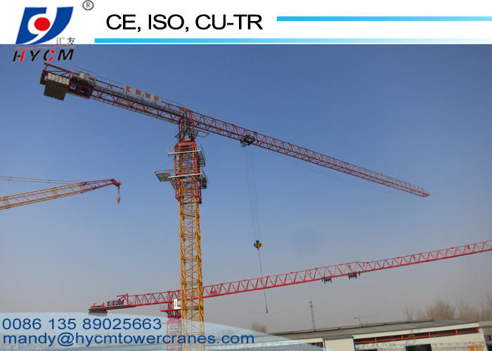Hydraulic 55m Boom QTZ80(PT5515) 6ton Self Erecting Topless Tower Crane with Winch
