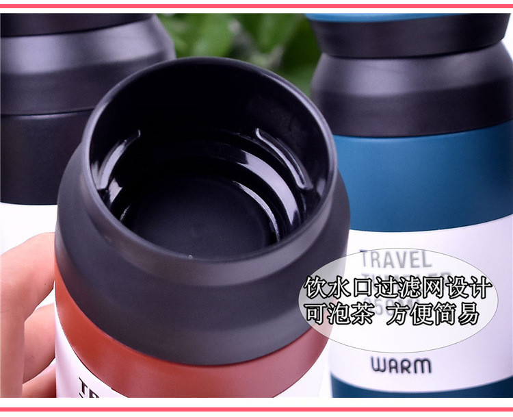 Portable 350ml Capacity Stainless Steel Compact Home Office Outdoor Tea Cup Coffee Thermos Cup