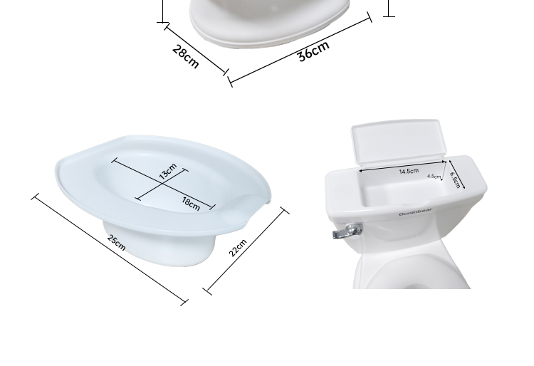 Pink Plastic Baby Potty Toilet EN71 Certified Pure Color Design Custom Logo Available