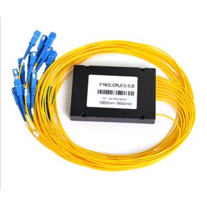 FTTH 1 X 8 / 32 optical PLC splitter Module SC PC Connector WDM / CWDM Single