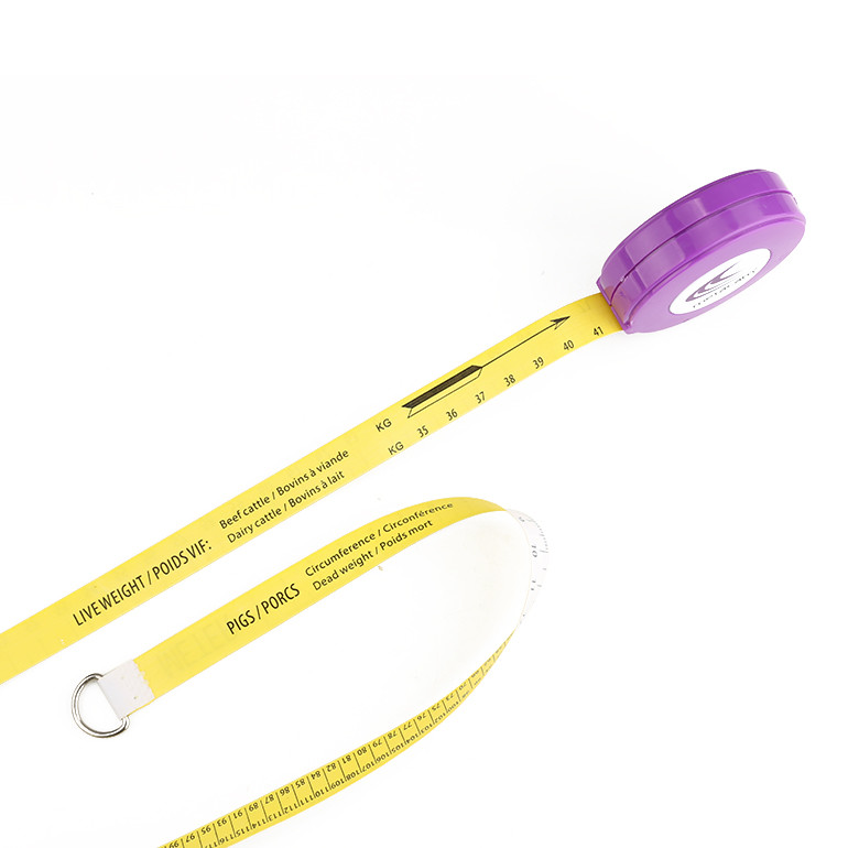 Circular Livestock Farming Animal Weight Measuring Tape Dual Language Weight Scale For Veterinarian Clinics