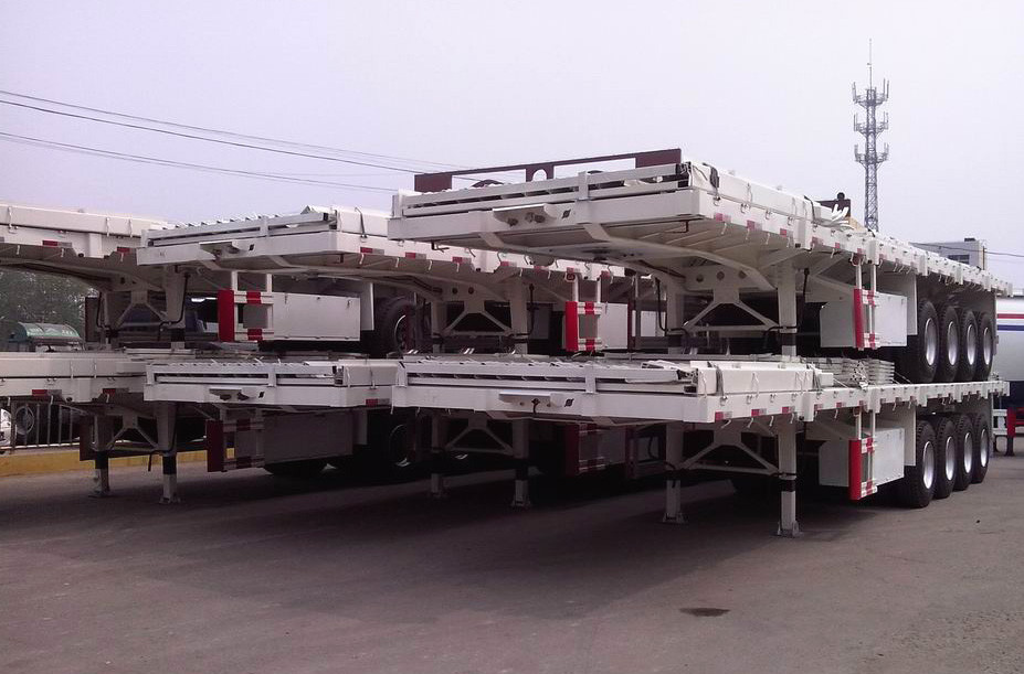 40 Ton 2/3/4 Axle Low Flatbed Trailer Truck Bed Tractor Trailer Trucks