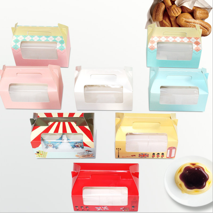 Food Grade Soy Ink Printing Custom Cardboard Display Boxes With Clear Window