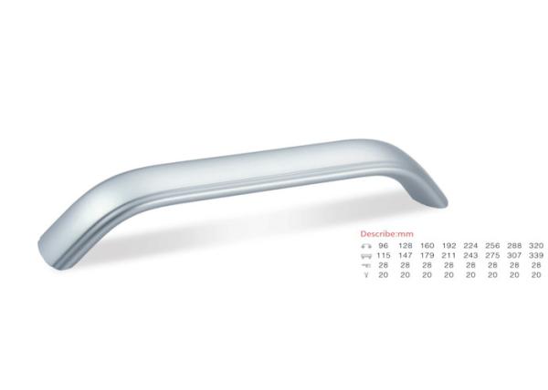 Furniture door handle for Wardrobe Clothespress Door Aluminium Pull Handle 96
