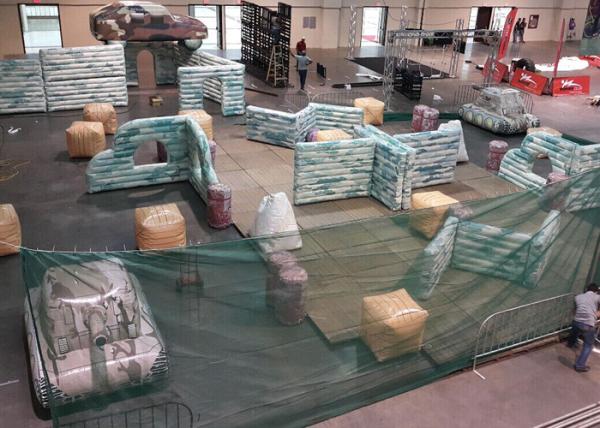 PVC Material Iinflatable Tank Bunkers Paintball , Inflatable Sports Games