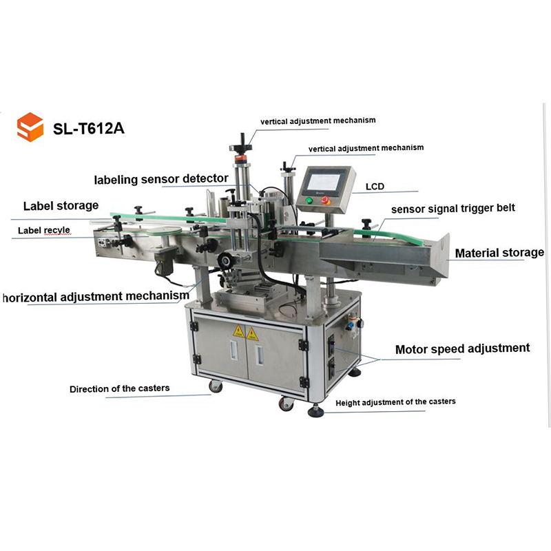 1950X1100X1300MM Fully Automatic Labeling Machine for Hexagon Bottle Multi-Sides Surface