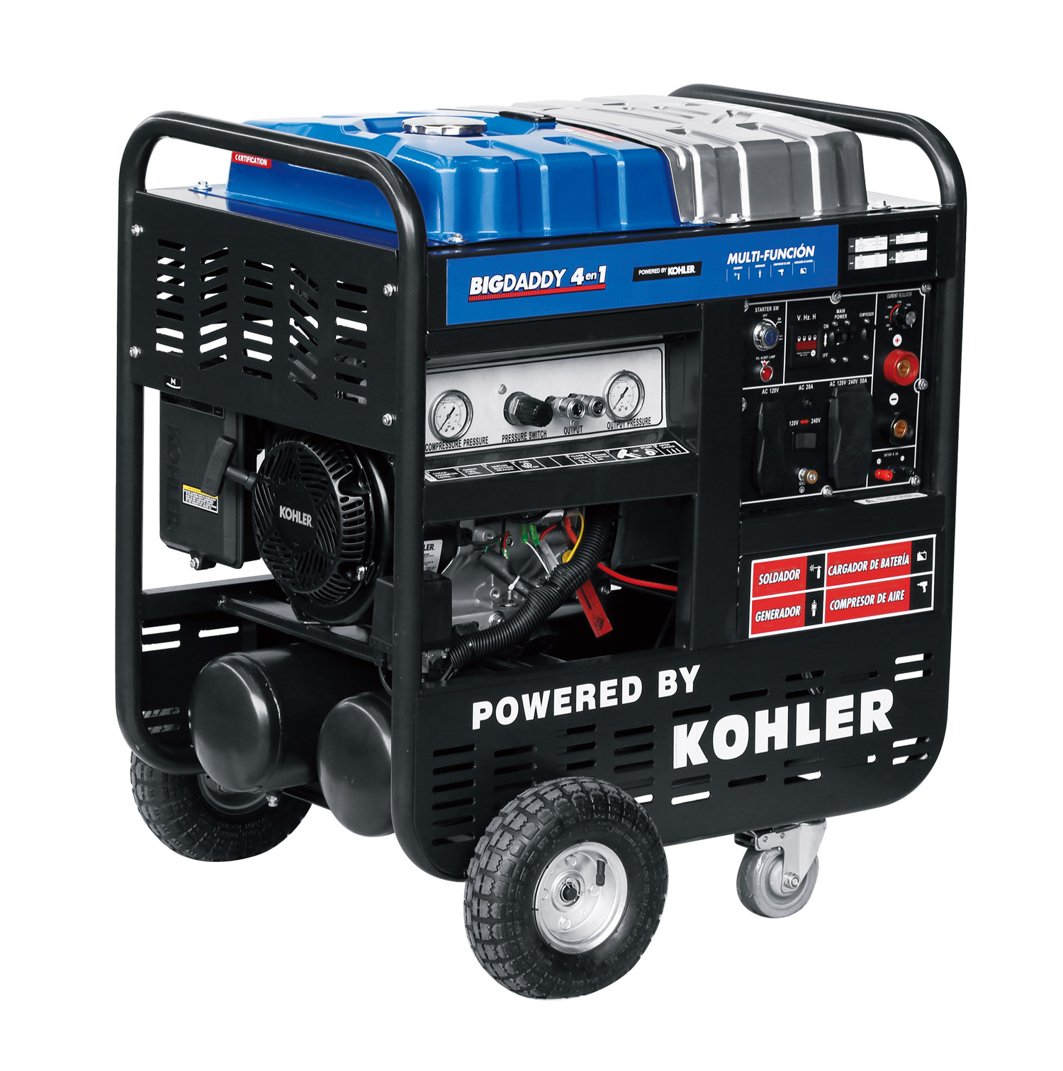 130A 3.0KW Diesel Compressor Welder Generator 19L Air Tank Capacity Versatile Machine