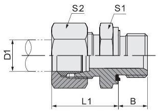 Export Thread Hose Connector Stainless Steel Hydraulic Hose Adapter Bsp Metric Adapter