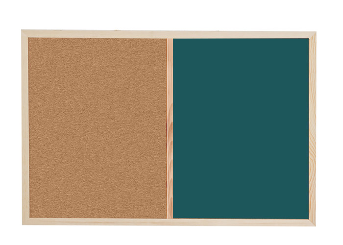 Wall Hanging Magnetic Cork Notice Board , Small Cork Bulletin Board