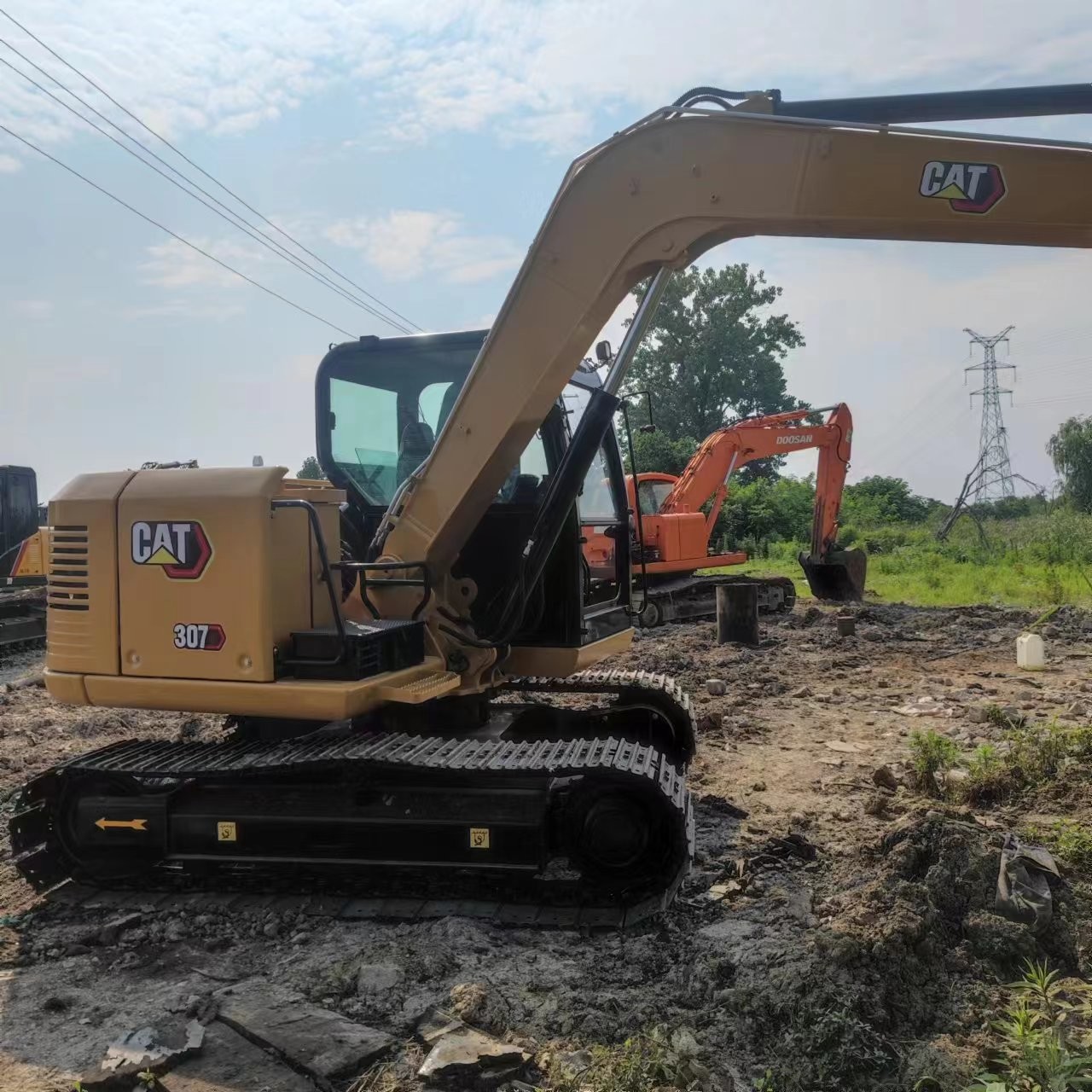 Used Excavator Original Caterpillar 307E Secondhand 7ton Crawler Digger