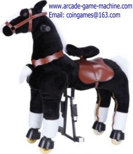  Black Horse Mechanical Animal Kiddie Rides Toy For Sale Manufactures