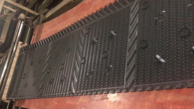 Black Cooling Tower Infill Cooling Tower Package PVC Filler 810mm*3660mm