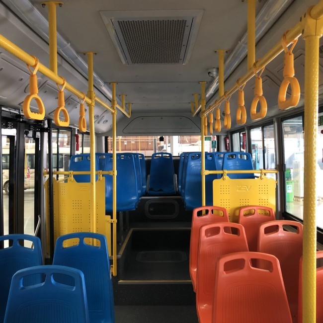 Automatic LHD Electric 29 Passenger Shuttles Wheelbase 4200mm