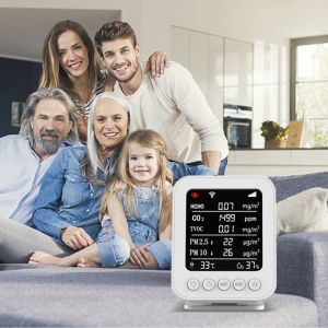 OEM 85dB Real Time IAQ Smart Air Quality Monitor Detector With Data Logger