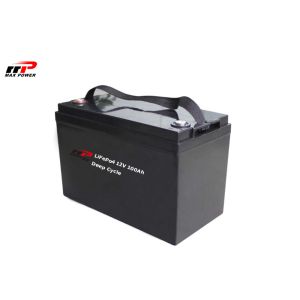 China 12V 100Ah Lifepo4 Lithium Iron Phosphate Battery Packs SLA Replacement Long Lifespan on sale