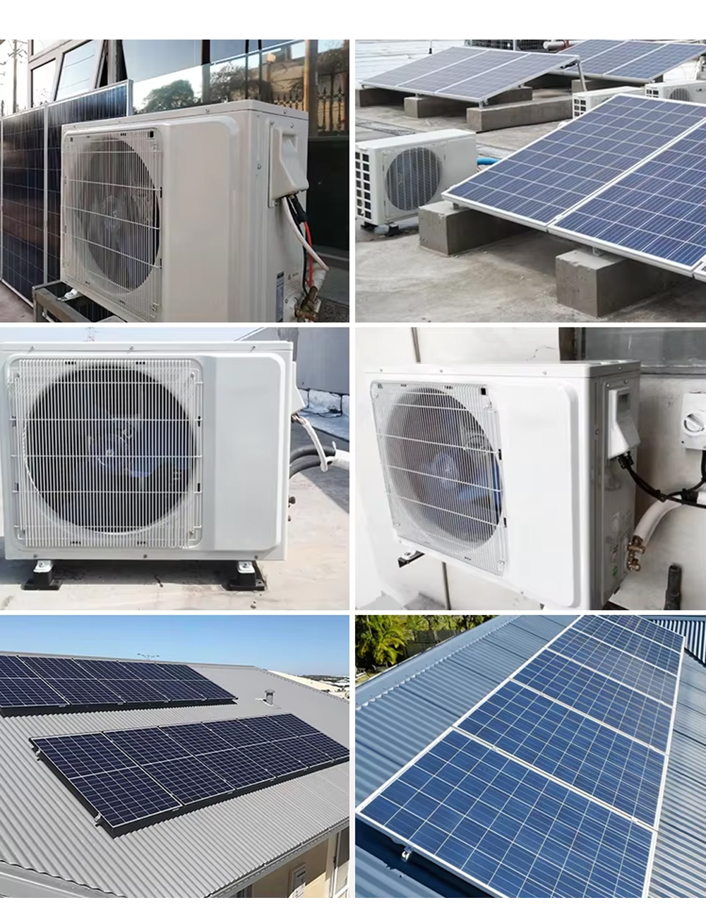 DC AC DUAL POWER 9000 BTU Amosolar Residential Solar Air Conditioner with Solar Panel Free Cooling in The Sun