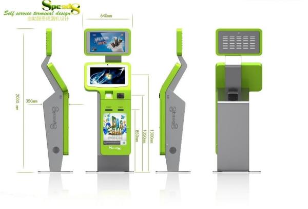 OS Window XP2003, Retail / Ordering / Payment Health Kiosks For Building Hall