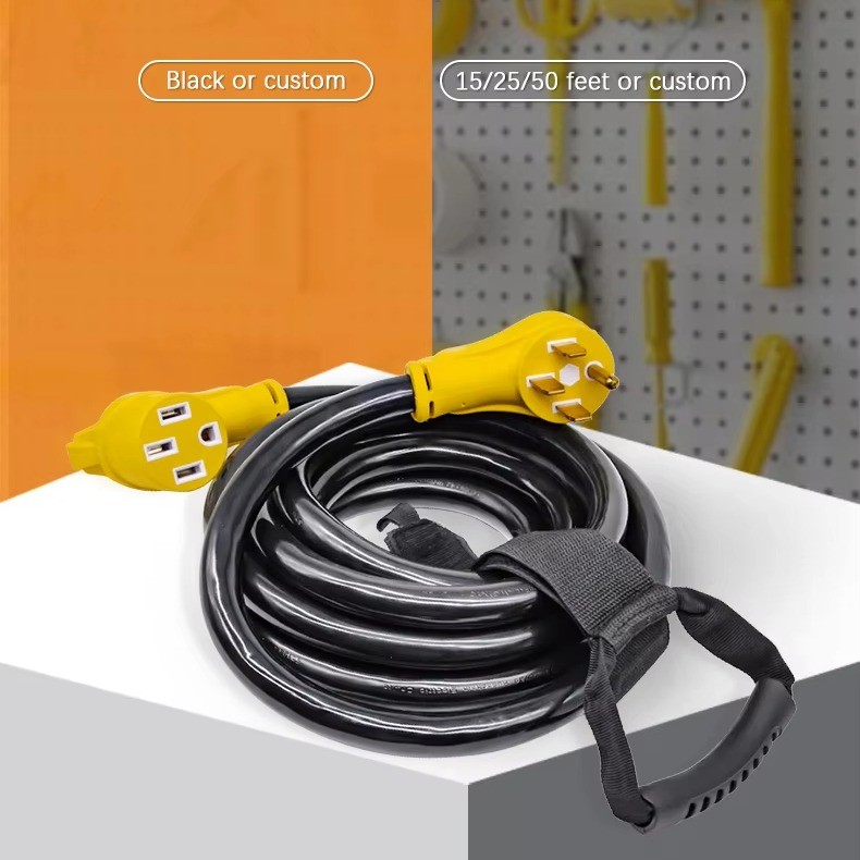 50 Amp Extension Cord USA Power Cord NEMA 14-50P to NEMA 14-30R 14-50R FOR Trailer Motorhome Camper