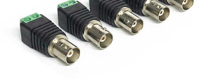 Solderless Screw Terminal BNC Female Male Connector Adapter for CCTV Camera Monitor Video Recorder