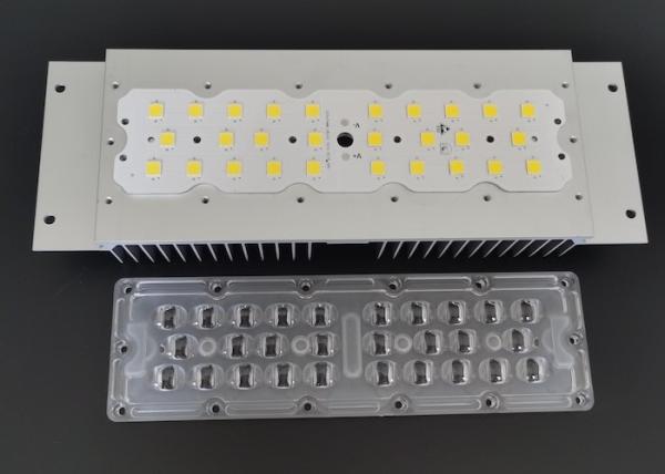 7070 SMD Sidewalk Module PC Lens Street Light Module 50W-120W With 158x103