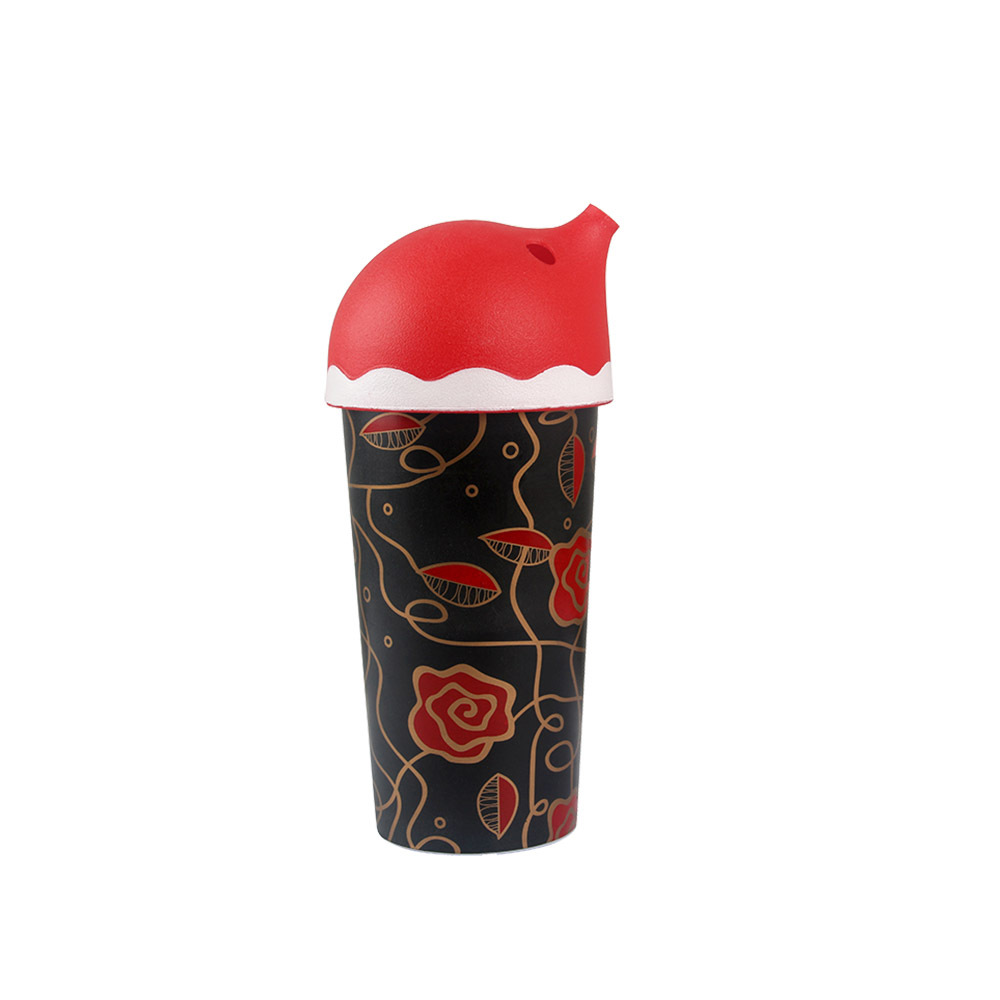 500ml Red Santa Claus Tumbler with Lids and Straw Add a Festive Touch to Any Occasion
