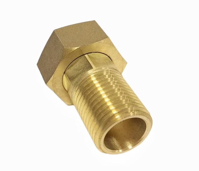 ANSI Hexagon Lead Free Brass Fittings Water Meter Connector 1.6Mpa