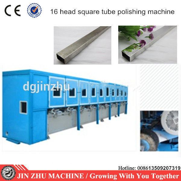 Square Tube Polishing Equipment , Pipe Polishing Machine With 4 Sides Polished