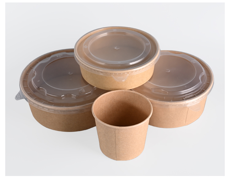 Kraft Salad peper meal box 500ml For Food Salad Noodles Catering Use