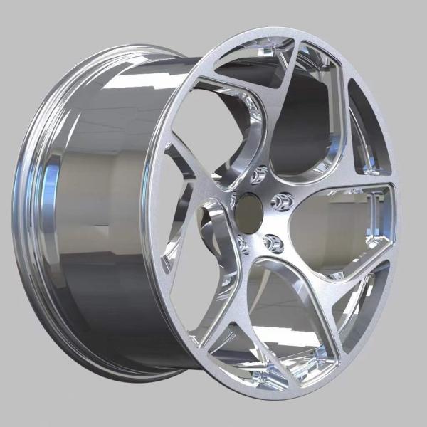 polished silvery 5x120 forged CNC car wheel Forged Racing rims for porsche for