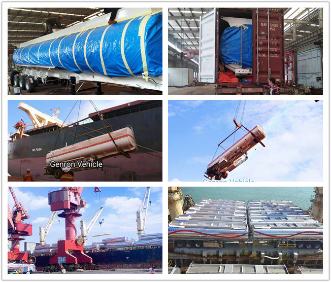 3 Axle 45000L 5 Silos Single Tires 6mm Aluminum Fuel Petrol Tanker Truck Trailer With Air Suspension