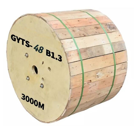 GYTS SM Armoured 48 Core Fiber Optic Cable Outdoor 9/125u For Telecom Comunication