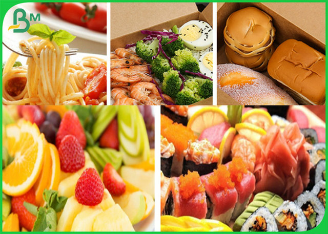 1 Side Coated PE Laminated Kraft Liner Board For Takeaway Box Making 