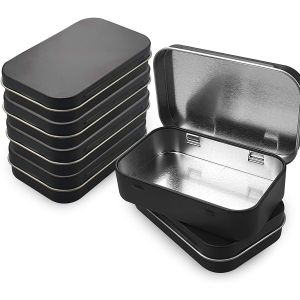 Rectangular Metal Tin Can CYMK Printed Mint Tin Box Empty Metal Containers with