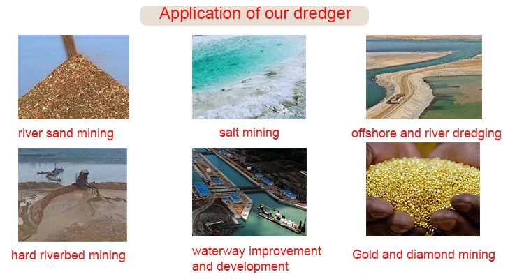 Dredger Cutter Suction Sand Dredging Machine With 10-20m Dredging Depth