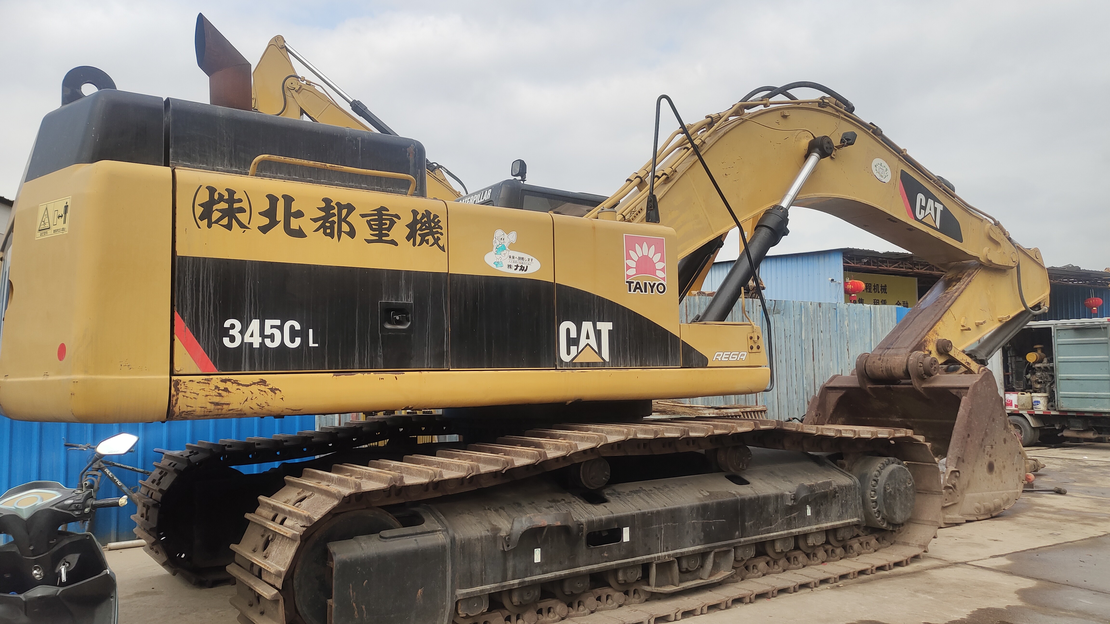 Used Cat 345C excavator, originally imported from Japan