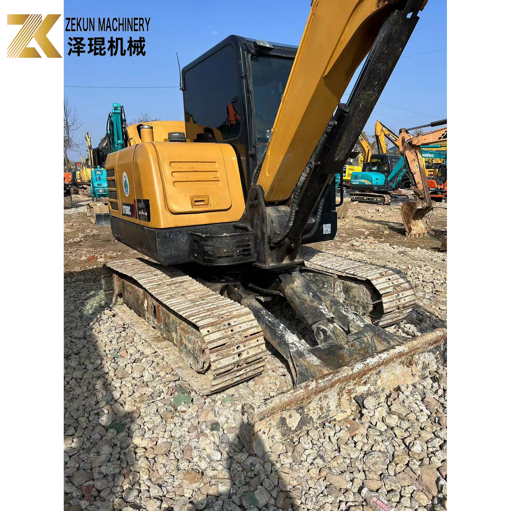 6000 KG Machine Weight SANY SY60C Pro 6 Ton Crawler Excavator