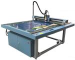 GM1509M5 Garment Cutting Machine Blue Frame Silver Case for Car Decoration