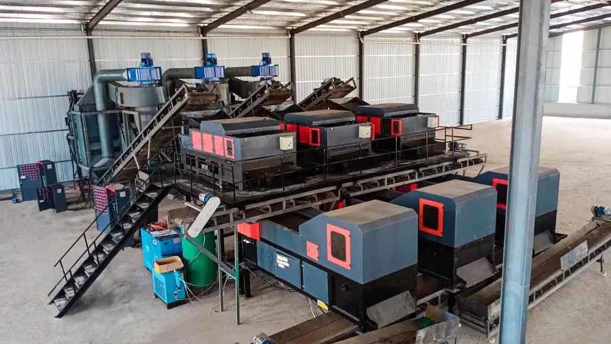 Eddy Current Separator Ferrous Metal Copper Sorting Separator Machine