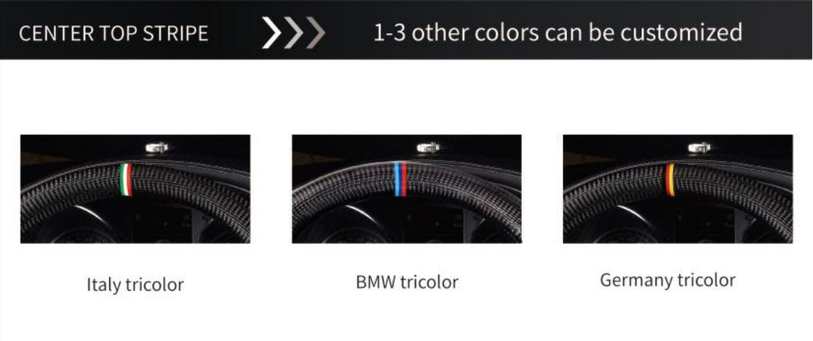 Glory Series Standard Lightweight Carbon Fiber Steering Wheel With LED Race Display
