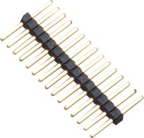  1.0mm 1*15P DIP PA9T Black Single Pin Header Connector Pe Bag For PCB Board Manufactures