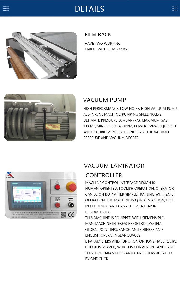 380V 50Hz 3 Phase Vacuum Press Machine Rapid Automatic Hot Press Machine
