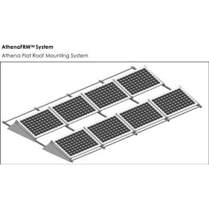 Ballasted Aluminium Solar Panel Mounting System / Flat Roof PV Mounting