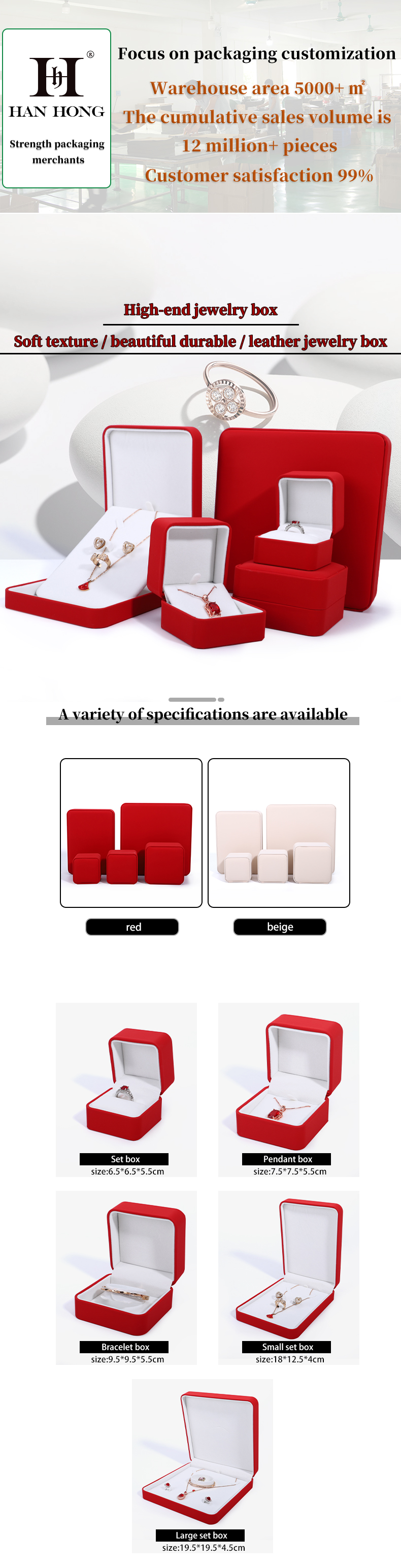 Custom Luxury Necklace Packaging Box with White PU Leather and Velvet Lining Contact Us