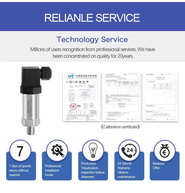 Electronic Underwater Pressure Sensor Water Compact Pressure Transmitter