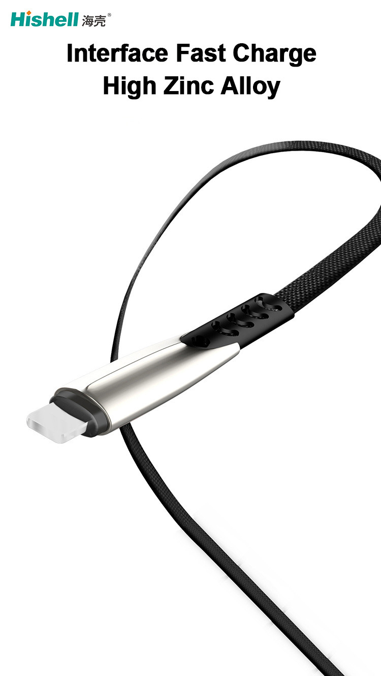 Anti Fouling Multiscene Mobile Charger Wire , Nylon Braided Cell Phone Cords