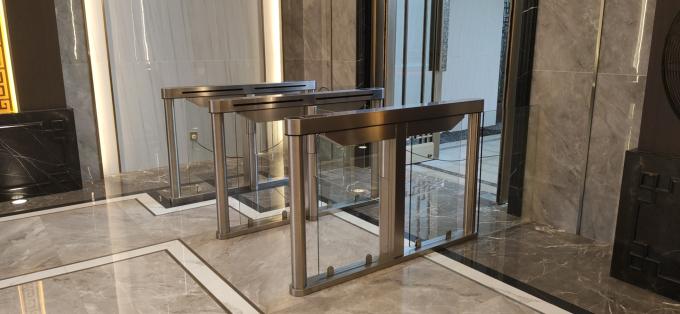 Fast Speed Stainless Steel Facial Recognition Turnstile 6 Groups Sensor For Banks 2