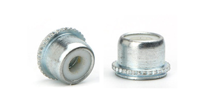 Higher Head Self Clinching M8 Nyloc Nut ZINC PLATED