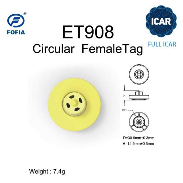 FULL ICAR Unshared ICAR Code Electronic Ear Tags for Animal Tracking and